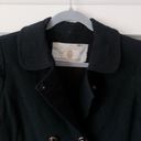 Vintage Black Pea Coat Size M Photo 2