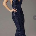 PromGirl Navy Blue Prom Dress Photo 0