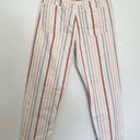 American Eagle  Women's Multi Color Striped Mom Jean pastel colors size 6 Photo 2