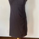 Esprit Vintage 90’s Solid Black Cotton Ruffle Sleeveless V-Neck Dress Photo 10