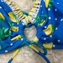 OP Y2K Vibe  Blue and Yellow Strawberry Print Ruffle Bikini Junior XL Photo 2