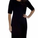 Mario Serrani NWT Womens Mario Serrano Black Textured Bodycon Dress - Sz S Photo 0