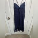 Likely  Revolve navy blue lace crochet darby cocktail dress size 4 wedding guest Photo 6