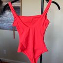 SKIMS NWT  SQUARE NECK Fits Everybody BODYSUIT Poppy Size XS Photo 5