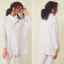 Free People  Around the Clock Tunic Sweater Lavender Size Small Photo 1