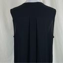 Vince  Black Drop Waist Pleated Neutral Minimalist Midi Dress NWOT Size XL Photo 5