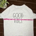 Rae Dunn  “GOOD VIBES" Studio Raglan Sweatshirt sz Large Photo 5