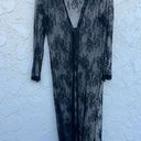 Frederick's of Hollywood Medium black lace tie up long lingerie gown Photo 6