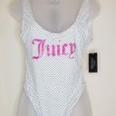 Juicy Couture  White Black Polka Dot One Piece Swim Photo 8