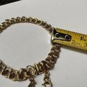 Monet Women’s Vintage Signed  Gold Tone Safety Chain Bracelet 7 3/4 Inch Photo 4