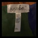 Just Be ... poncho/ vest green w/fringes. One size Photo 4