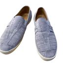 Joie  Blue Suede Slip on walker sneaker woven leather size 8 Photo 2