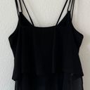 BCBGeneration Ruffle Hem Cami in Black Photo 3