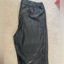 REWASH Black faux leather pants Photo 3