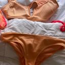 Aerie V Wire Scoop Bikini Top Orange Photo 2