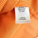 Coldwater Creek  Women's Button Front Cotton Check Shirt Orange Size XL Photo 6