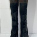 Donald Pliner  Diallo tall boots black, brown hi heel leather suede size 8 Photo 4