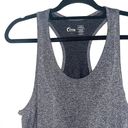 Zyia Active Grey Fog Copper Charger Fitted Racerback Tank Top Photo 3