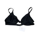 ANDIE Swim Santorini Bikini Top Knot Front Black Size Large Photo 2