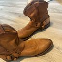 Frye  Harness Size 71/2 Cognac Women's Leather Boots /cowgirl style Photo 6