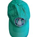 Simply Southern  Eat Sleep Beach Repeat Pineapple Baseball Cap Green Blue One Sz Photo 3