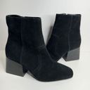 Blondo  Boots Size 9.5 Black Suede Waterproof Sadie Ankle Booties Block Heel NEW Photo 6