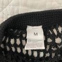 Crocheted Cover Up Skirt Black Size M Photo 2