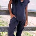 Free People Black Hot Shot V Neck Onesie S Photo 2