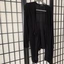 Mango  Open Draped Cardigan Black Small Photo 2