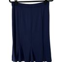 Susan Graver  Navy Stretchy Pleated unlined elastic waist skirt Photo 1