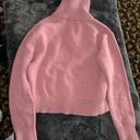 The North Face Wool Blend Crestview Quarter Zip Sweater in Mesa Rose Photo 7