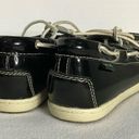 EastLand  Solid Black Womens Rosy Boat Shoes  Lace Up Leather Size 7M Photo 5