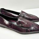 PARKE Marion  Shoes Womens Size 6.5US Python Snakeskin Loafers Purple Black Photo 1