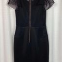 Milly  Black Mesh Back LBD Cocktail Dress Sz.6 Photo 7