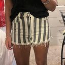 ZARA Stripe Patterned High-Waisted Shorts Photo 4