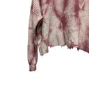 FATE. Distressed Sweater Cropped Oversized Neutral Sweater Womens Size M Boho Dye Photo 11