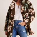 Anthropologie  If By Sea Olivia‎ Floral Oversized Teddy Coat Size: M Photo 0