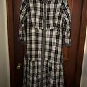 Eloquii  Plaid Button Front Maxi Dress Size 20 Photo 1