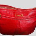 Coach  candy apple red hobo bag! Euc! Photo 7