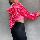 FashioNova Pink Camo Crop Zip Up Photo 1