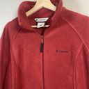 Columbia  Jacket Women’s XL Red Pink Full Zip Fleece Pullover Jacket Photo 1