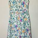 Tanya Taylor  Women's Neves White Floral Wrap Tie Waist V-Neckline Dress Size 14 Photo 3