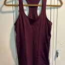 Lululemon Women  Swiftly Tech Racerback Black /
Chilled Grape Size 4 Photo 1