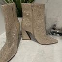 Gianni Bini New!  Zeller Sparkle Block Heel Booties Boots Sz 7.5 Photo 1