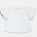 ZARA Brand New with tags  short puff sleeves white shirt Photo 2