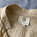 Koch  100%‎ Linen Vest Safari Utility Coastal Old Money Tie Front Pockets XS Photo 12