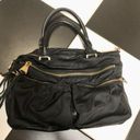 Aimee Kestenberg Saratoga Black Leather Carnival Satchel Gold Hardware No Strap Photo 0