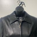 Harley Davidson  Black Leather Jacket Swarovski Crystal Gems Size Medium Photo 2