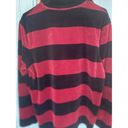 Ralph Lauren  women’s Long Sleeve Half Zip Up Black Red Ultra Soft Top Sz Large Photo 7