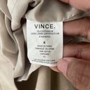 Vince   Suede Leather Faux Wrap Midi in Marzipan Beige Size 6 Photo 4